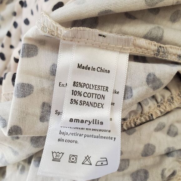 Amaryllis Tiered Tulip-Sleeve Shift Dress Sz Med - Picture 13 of 14